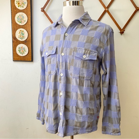 Urban Outfitters Woven Cotton Patchwork Bohemian Shirt - Picture 11 of 16